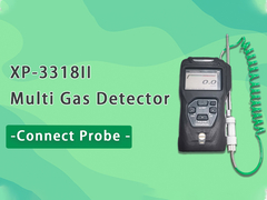 Monitor portatile di perdita del gas di combustibile del rivelatore di gas di Zetron XP-3318II multi con la sonda